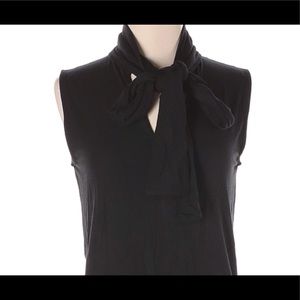 J Crew 365 black sleeveless tank with bow